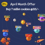 April Offer-BUY Millet 7 Millet Cookies @315/-(worth of 350/-)